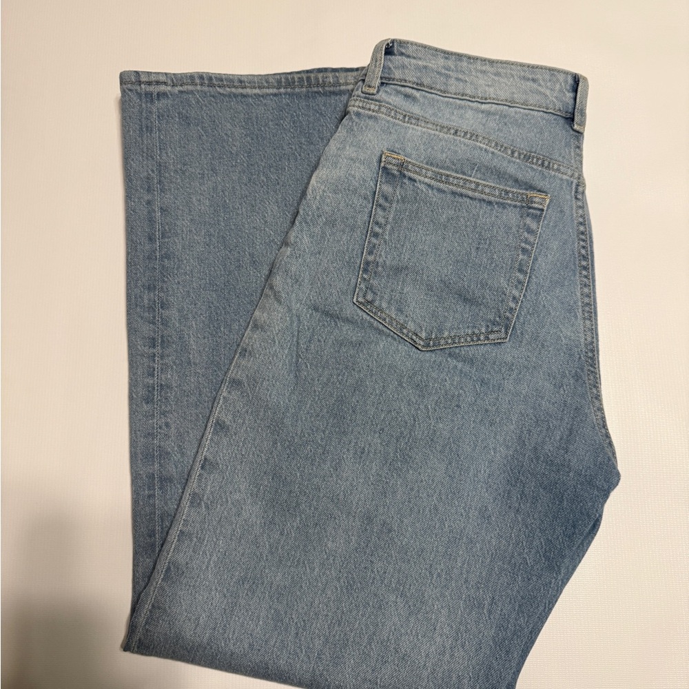 H&M women’s wide leg Light Blue Denim Jeans